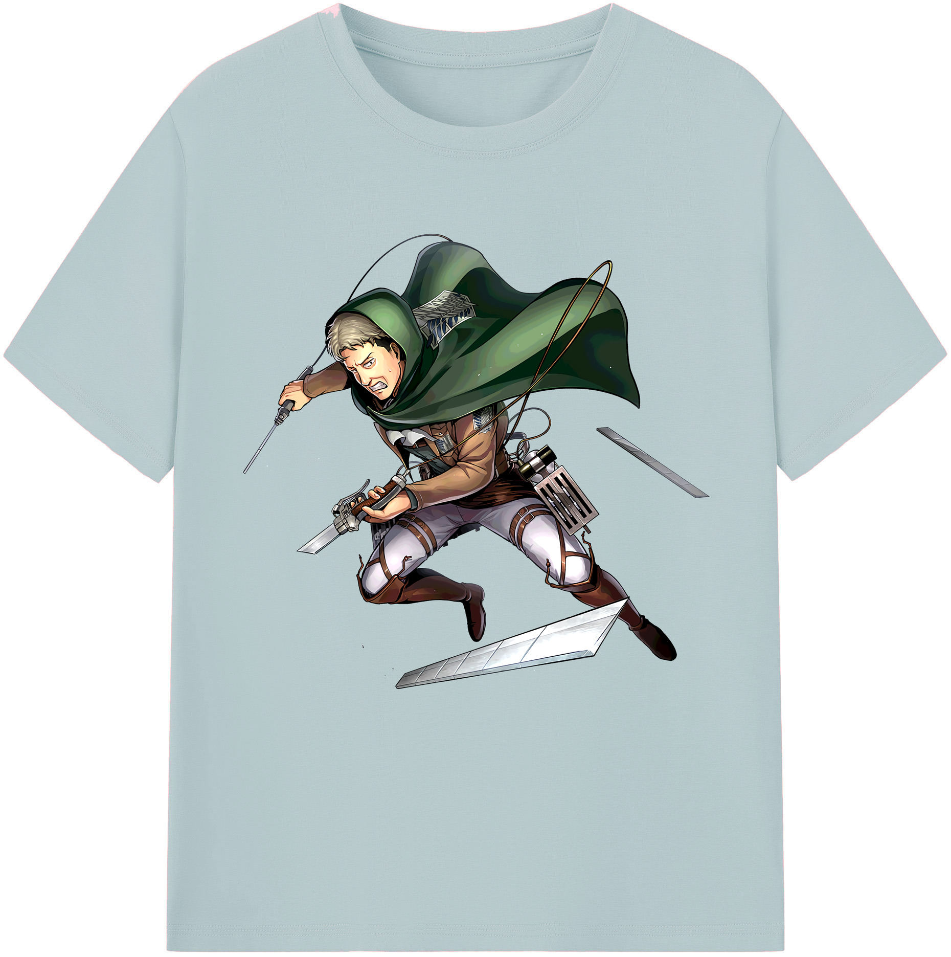 （画像用） 進撃の巨人 Attack on Titan 綿100％半袖Tシャツ（フロントプリント）